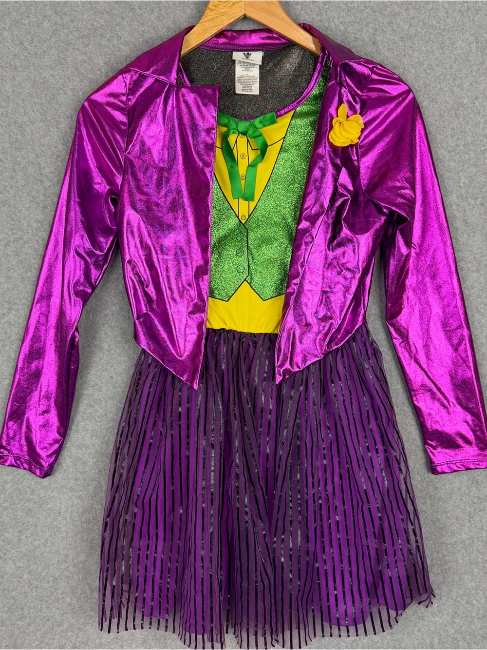 DC Comics The Joker Girls Costume Dress Girls XL Halloween